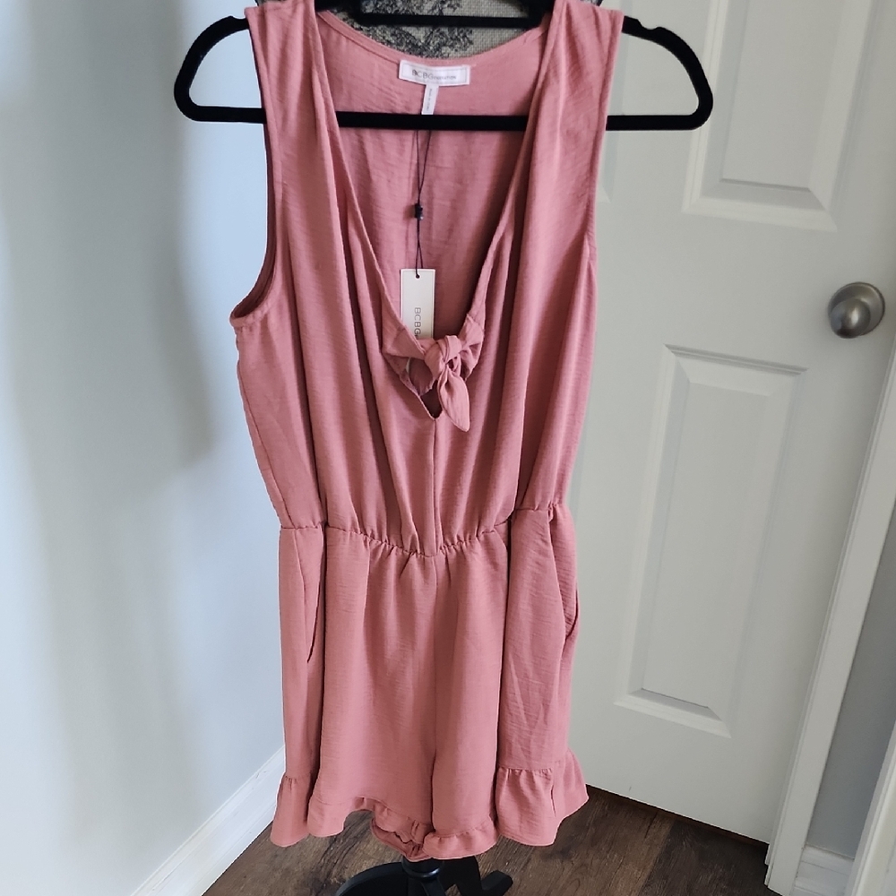 Pink Sleeveless Romper